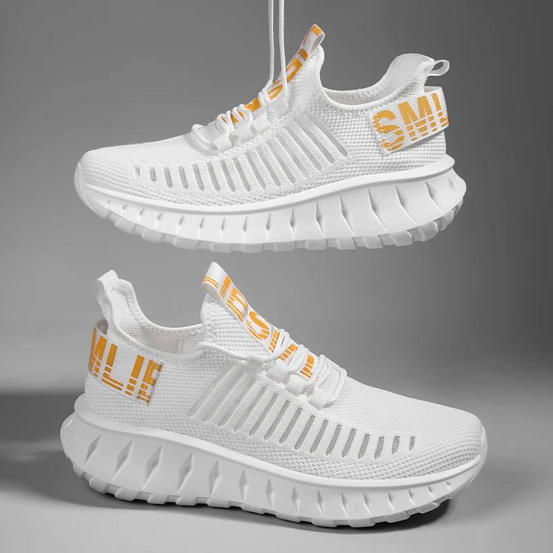 

ELUVA Men's Casual Sneakers Lightweight Running Shoes Non Slip Breathable Workout Walking Shoes Gym Training Sports Shoes