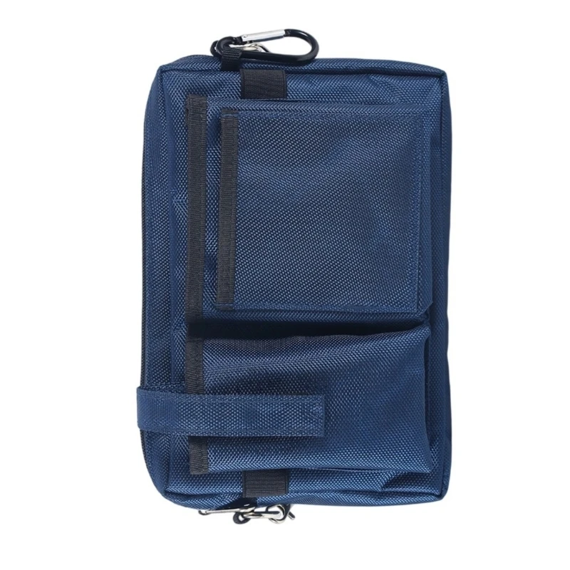 E8BD Professional Work Belt Bag Reinforced Oxford Fabric Multiple Storage Sections Waist For Pipefitters Contractors
