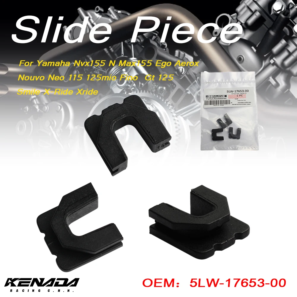 1-3pcs Pulley Slide Piece U Clip For Yamaha Nvx155 N Max155 Ego Aerox Nouvo Neo 115 125mio Fino  Gt 125 Smile X-Ride Xride