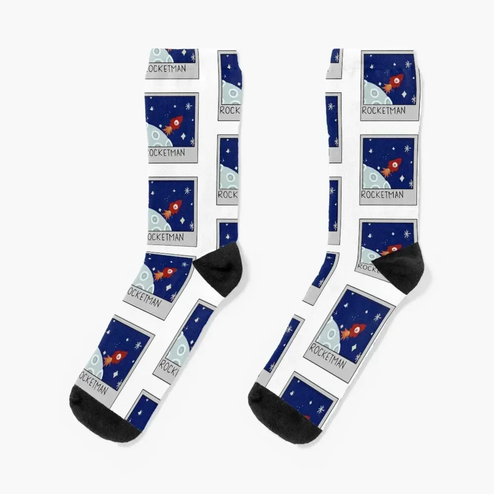 

rocketman Socks happy Christmas compression gift Man Socks Women's