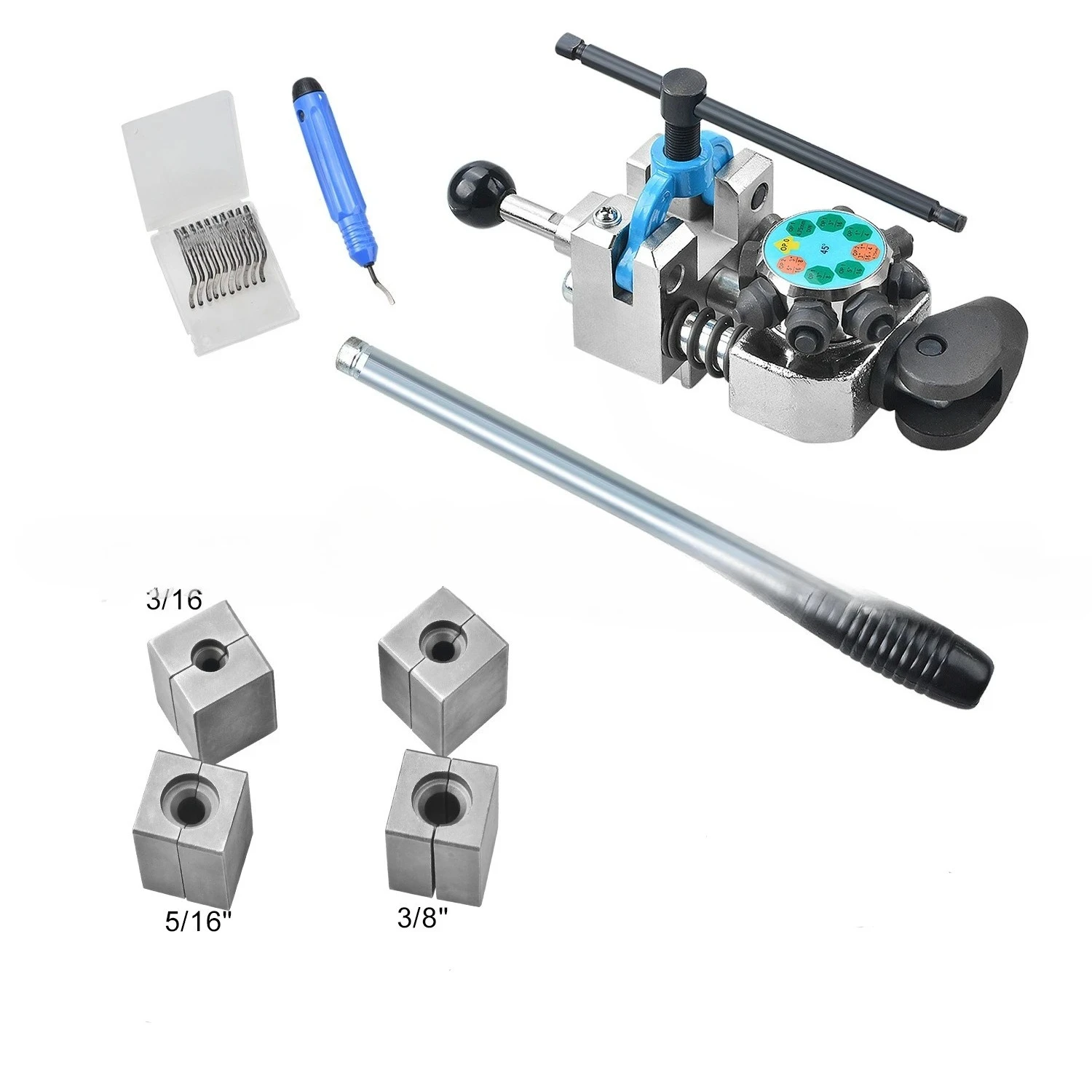 For Brake Pipe Reaming Flaring Tool 45 Degree 37 Degree Double Layer Brake Pipe Adjustment Tool