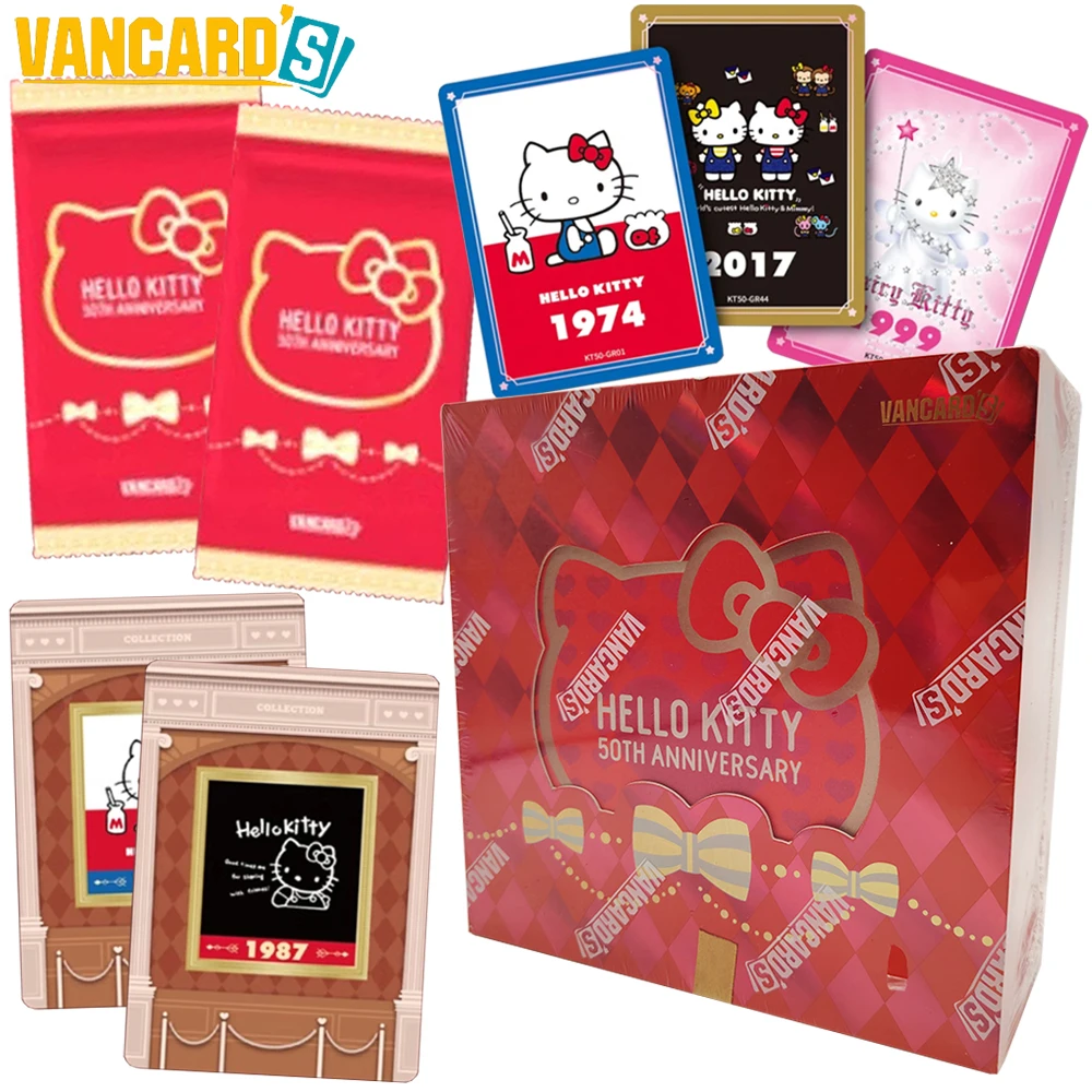

Новая оригинальная коллекционная карта Hello Kitty VANCARD, любимая детская теплая и милая ограниченная карта со звездой аниме, забавные праздничные подарки