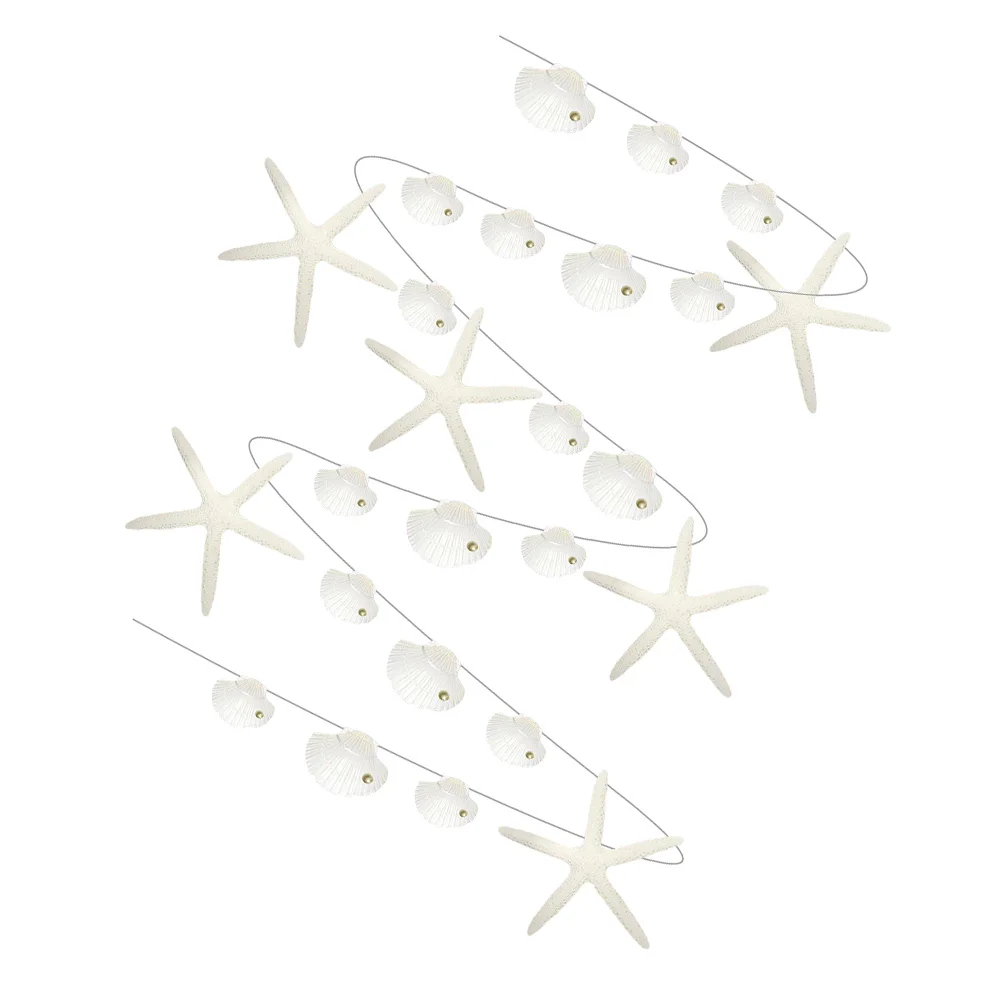 إكليل ديكور نجم البحر والصدفة ، زخارف صيفية ، ديكور لغرفة الحضانة