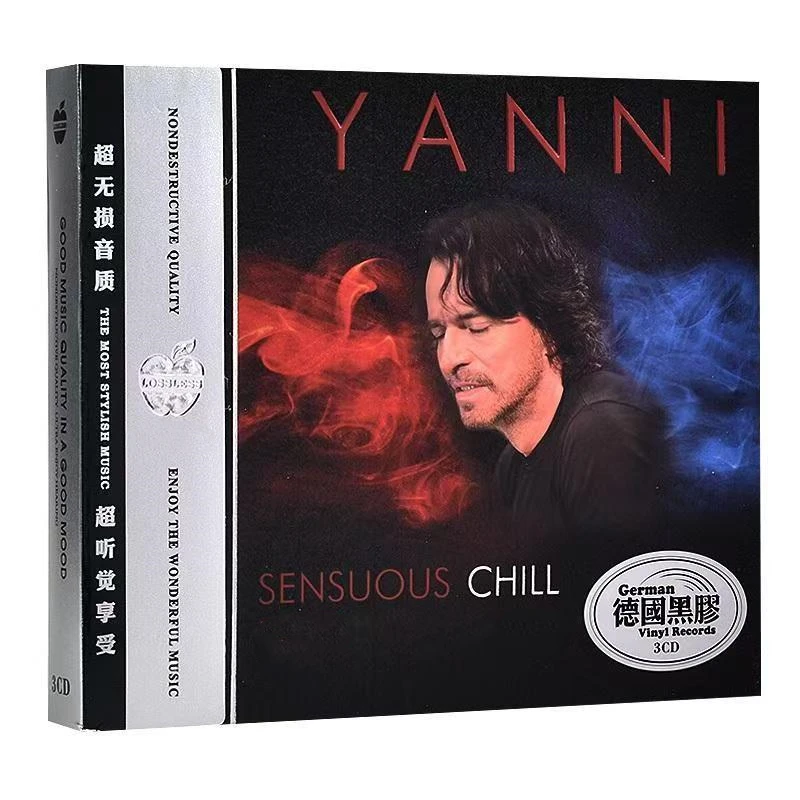 

NewAge Yanni Chryssomallis Music CD Sensuous Chill Album Santorini Nightingale 3pcs Music Record Cosplay Soundtracks Box Gifts