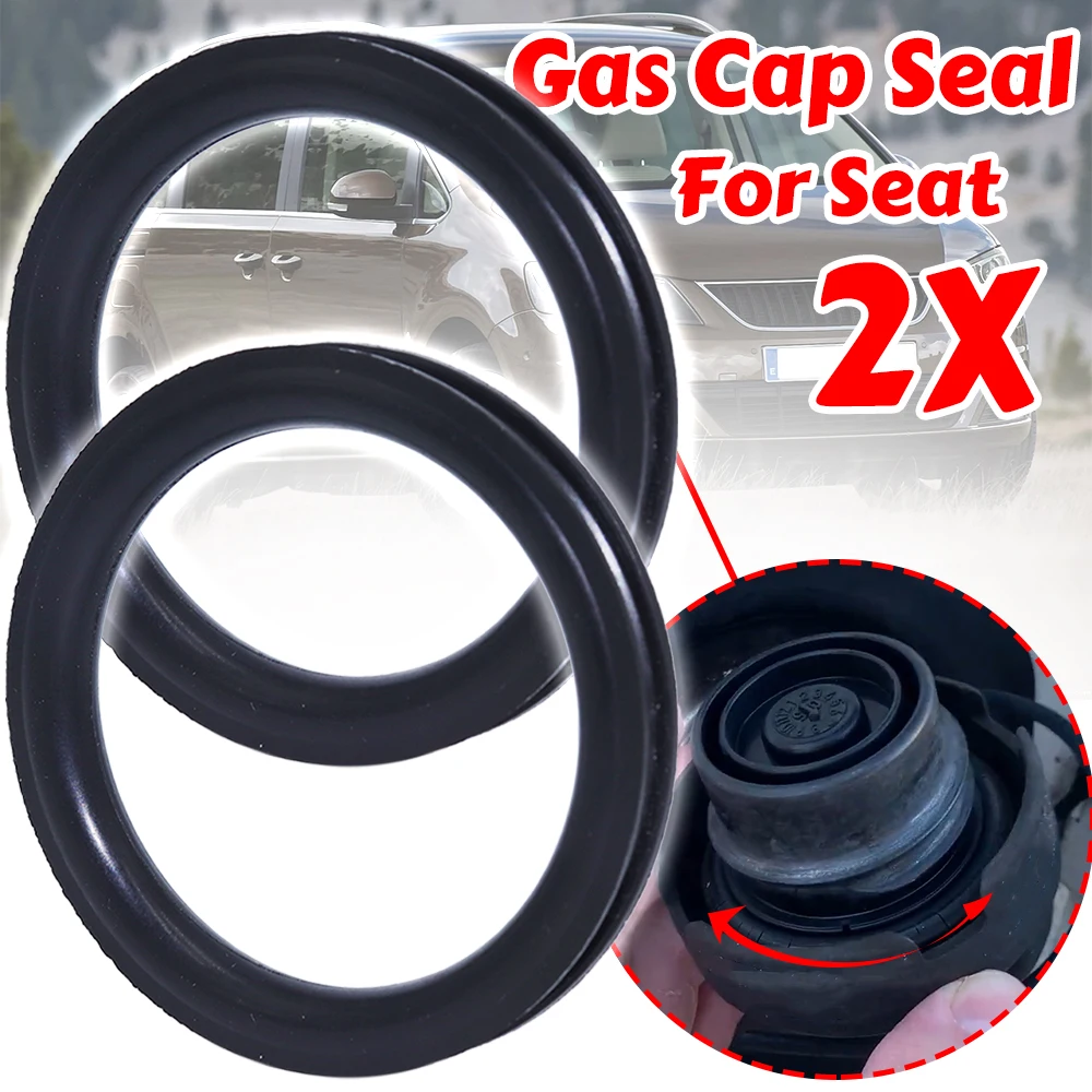 

2PC Tank Cap Seal Fuel Filler Neck Gas Cap Repair O-ring Rubber Gasket Washer For Seat TOLEDO LEON INCA IBIZA CORDOBA Tarraco KN