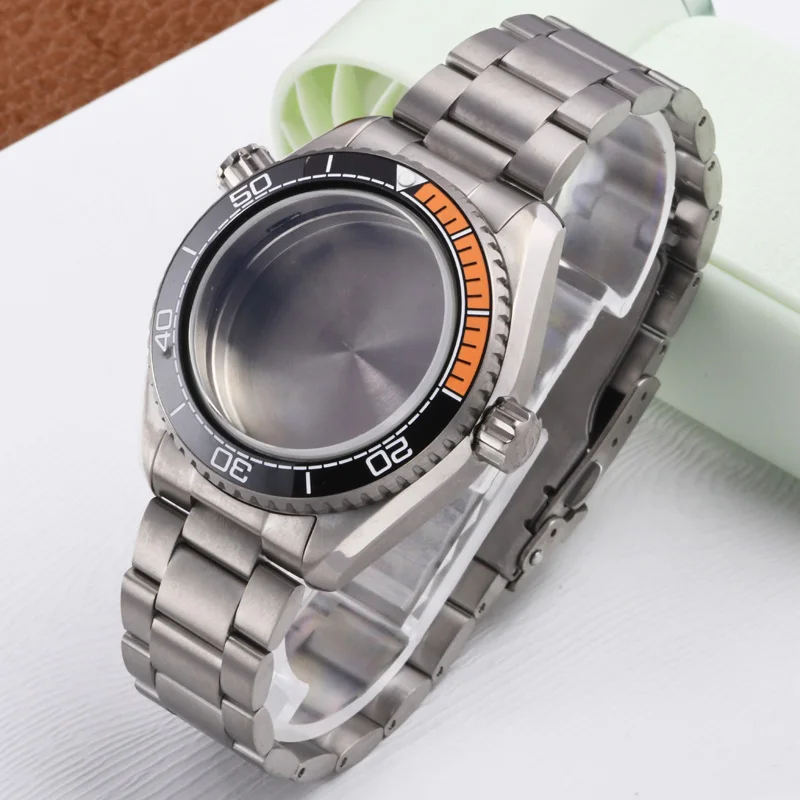 

Титановый корпус часов с ремешком, совместимый с SEIKO, модификация C3, суперлюминесцентное сапфировое стекло, для дайверских часов, подходит для механизмов NH35A/36A, запчасти для часов