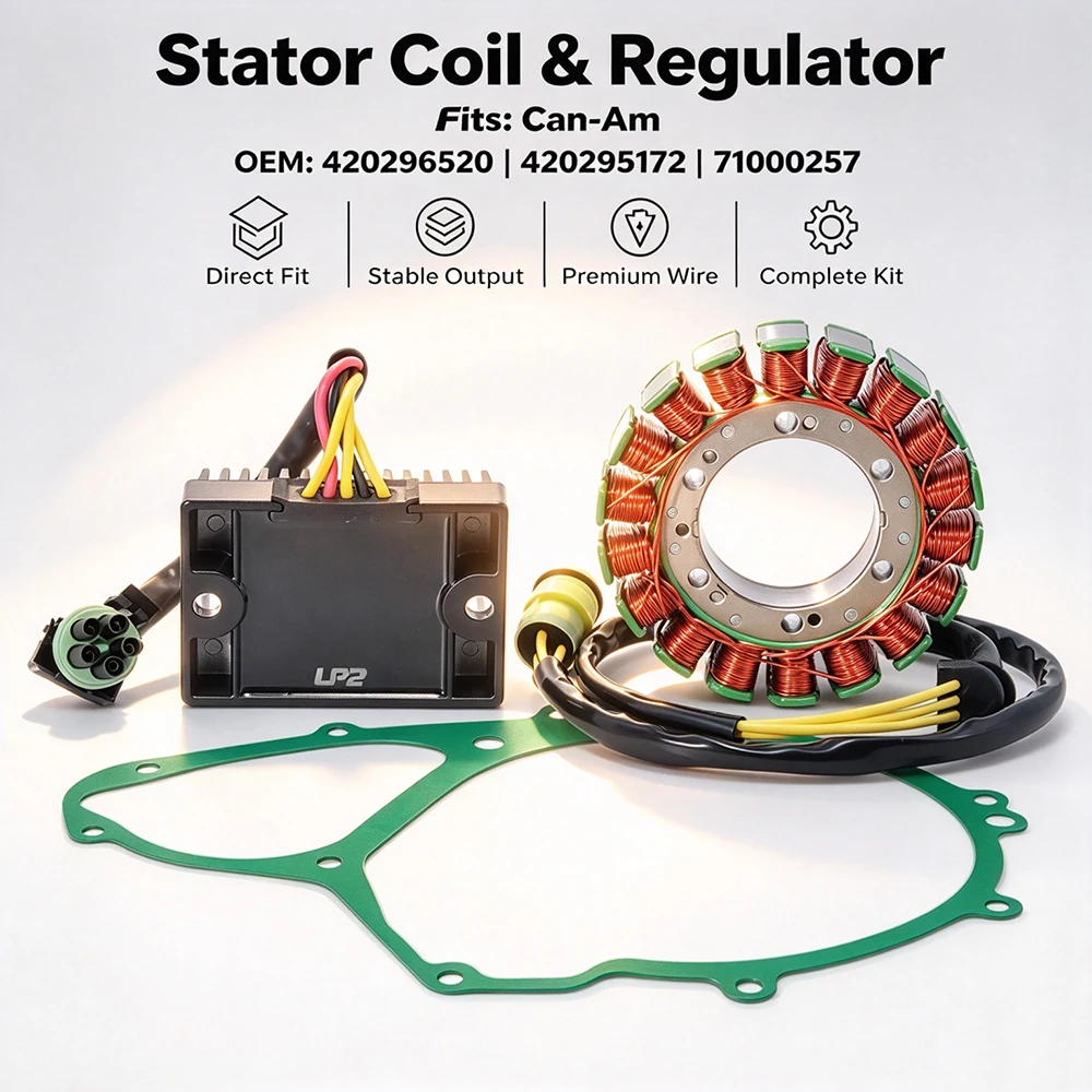 Stator Coil & Regulator Rectifier For Can-Am DS 650 DS 650 Baja DS650X 2003-2007 OEM:420296520 420295172 710000257 711250920