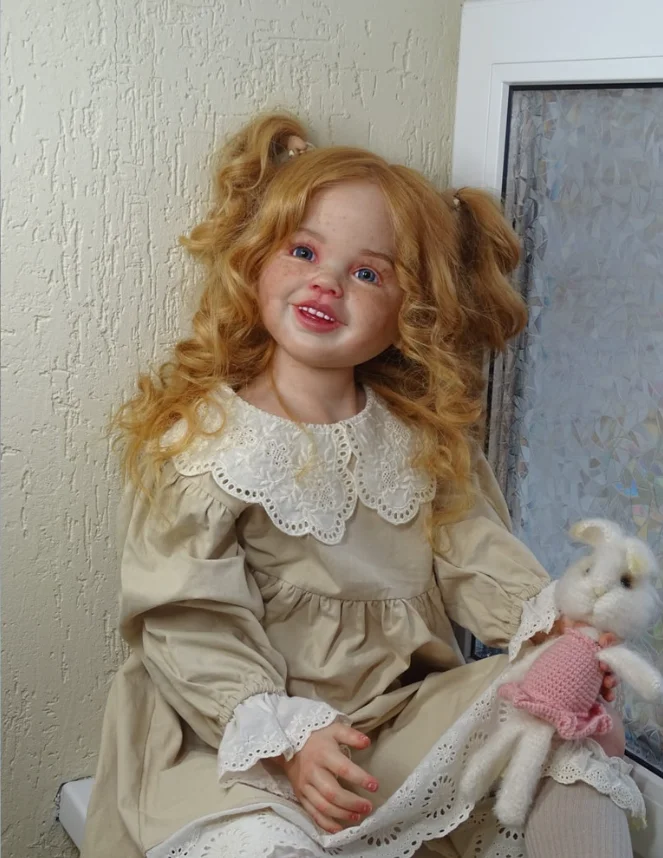 Delphi Reborn Vinyl Toddler Doll Kit by Ping Lau 42inches Sold Out Edition With Freckles