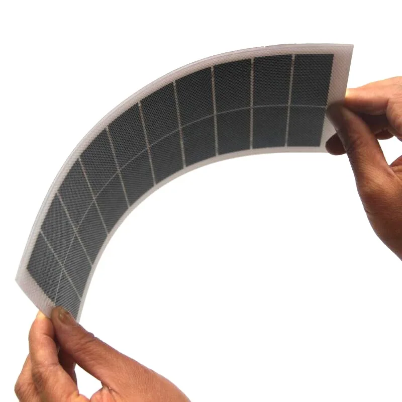 مقاوم للماء ETFE شبه مرنة 7 واط 10 فولت الألواح الشمسية Sunpower Reelable الألواح الشمسية المرنة DIY بها بنفسك اللعب نظام الطاقة 255*145 مللي متر