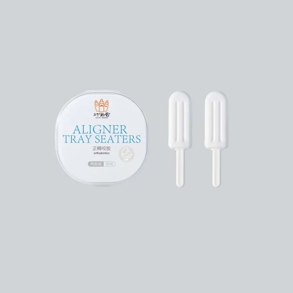 Clear&Braces Fruit Flavor Invisalign Alinger Dental Aligner Seater Teeth Aligner Chewies Orthodontic Chewer ICE Cream Shape