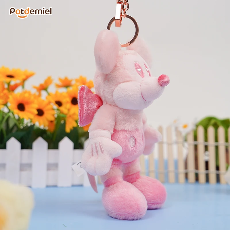 Disney Potdemiel Love Confession Series llavero de felpa rosa lindo bolso de peluche encanto para mochilas regalos para su Navidad