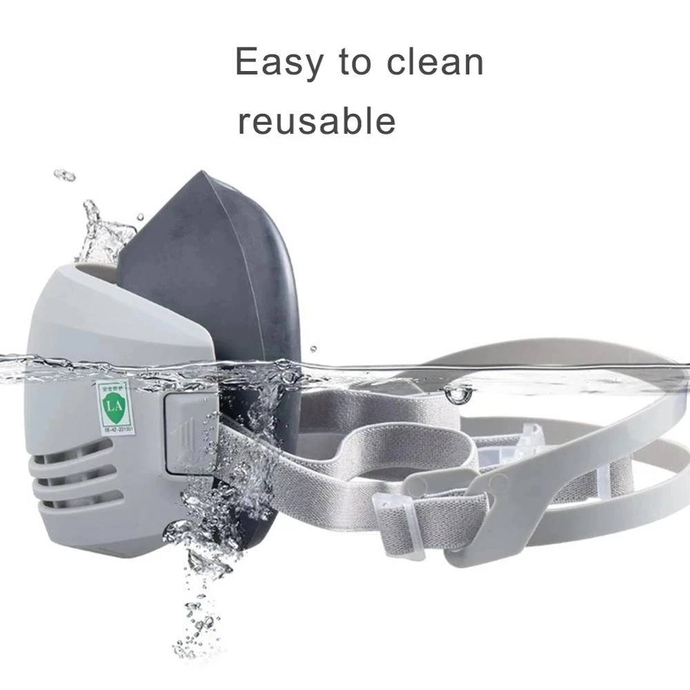 Dust proof half face mask with filter, cotton respirator, anti industrial building, fog, safety dust mask,