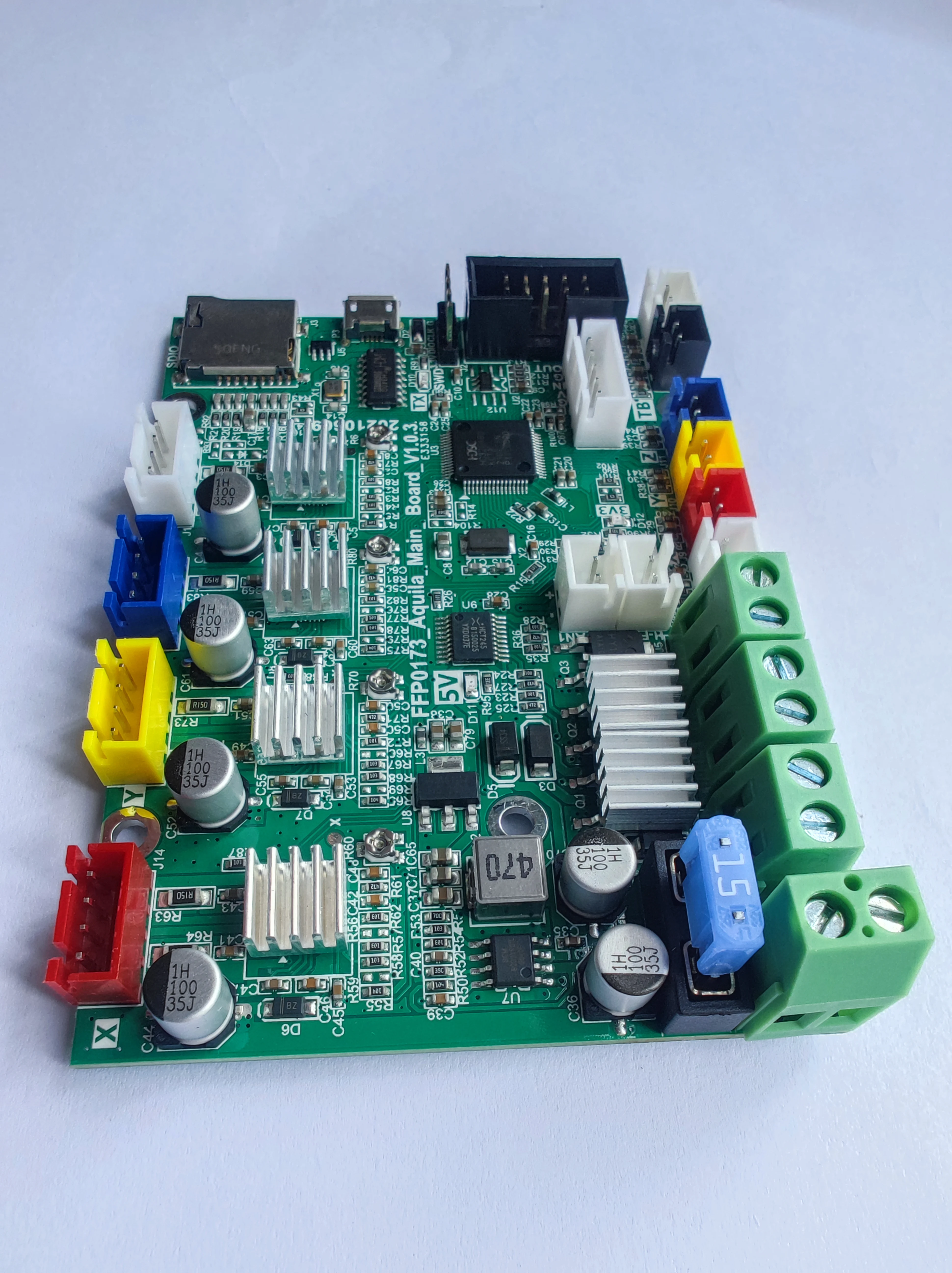 Imagem -02 - Aquila-placa-mãe Silenciosa para Impressora 3d Placa Controladora Voxelab x3 Acessórios Faça Você Mesmo V1.0.3 Mcu Hc32f460 32 Bits