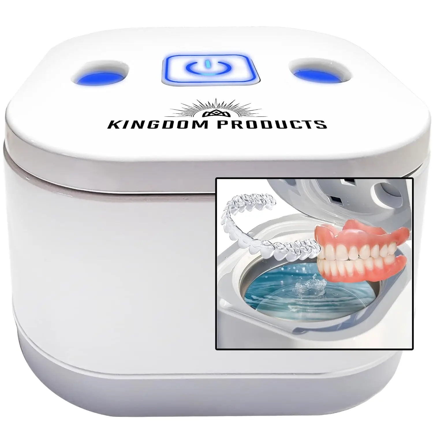

200ML Ultrasonic Cleaner for Dentures, Retainers, Night Guards, Jewelry & Makeup Brushes with UV Light