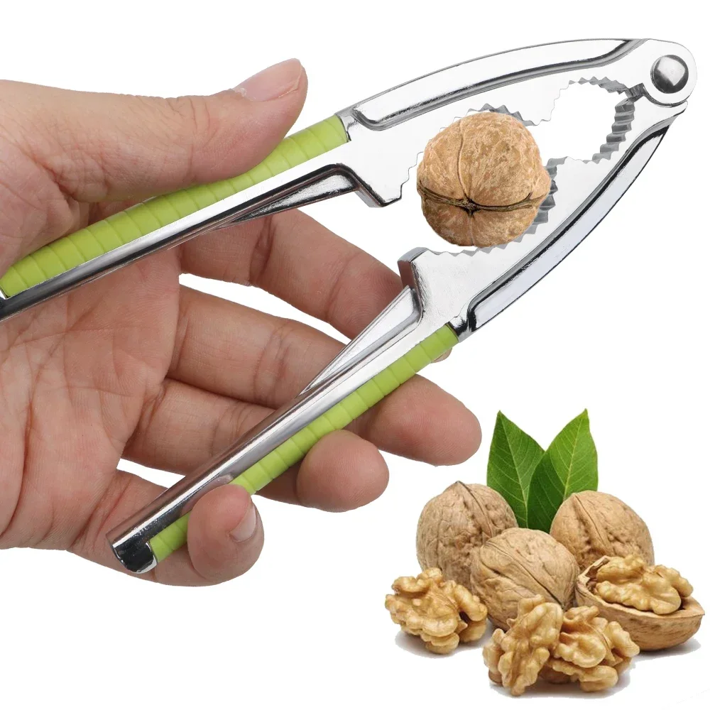 Pine Pecan Hazelnut Plier Kitchen Tools Nut Clip Multi-Function Quick Walnut Cracker Stainless Steel Nutcracker