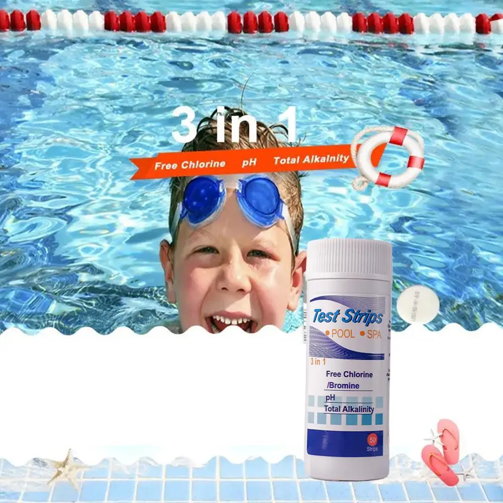 PH Test Strips SPA Swimming Pool Aquarium Fish Tank Water Tester Paper Residual Chlorine PH Value Alkalinity Hardness
