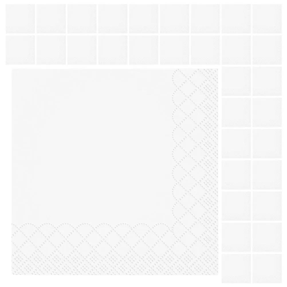

100 Sheets Paper Napkins for Parties Elegant Scalloped Edge Design Leakproof Guest Napkins for Dining Events Home Tabletop Decor