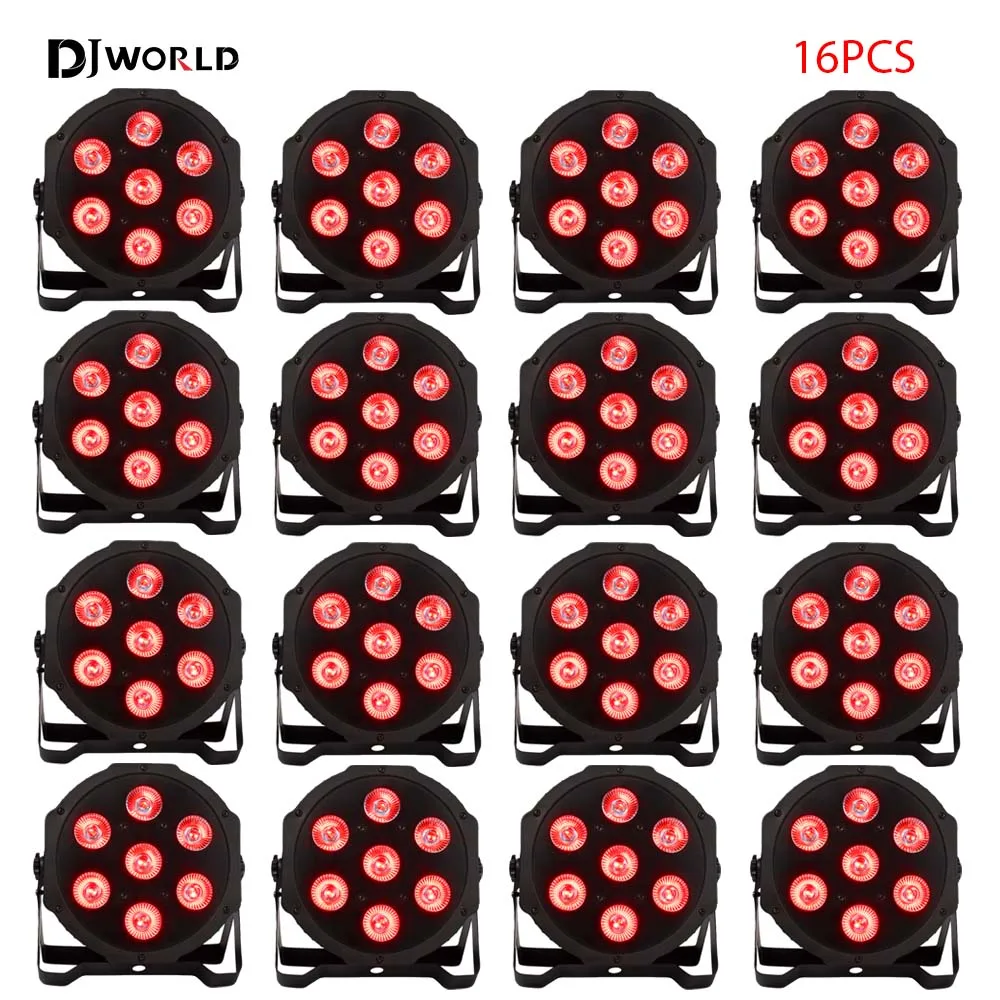 

16PCS Professional Disco Light 4IN1 DMX512 Control RGBW LED KTV Bar Party DJ Decorative Stage Light Effect Projector Par Lamp