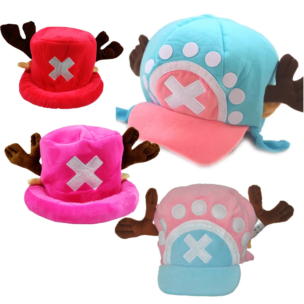 Brdwn Piece Unisex Tony Tony Chopper przebranie na karnawał kapelusz czapka z motywem kreskówkowym