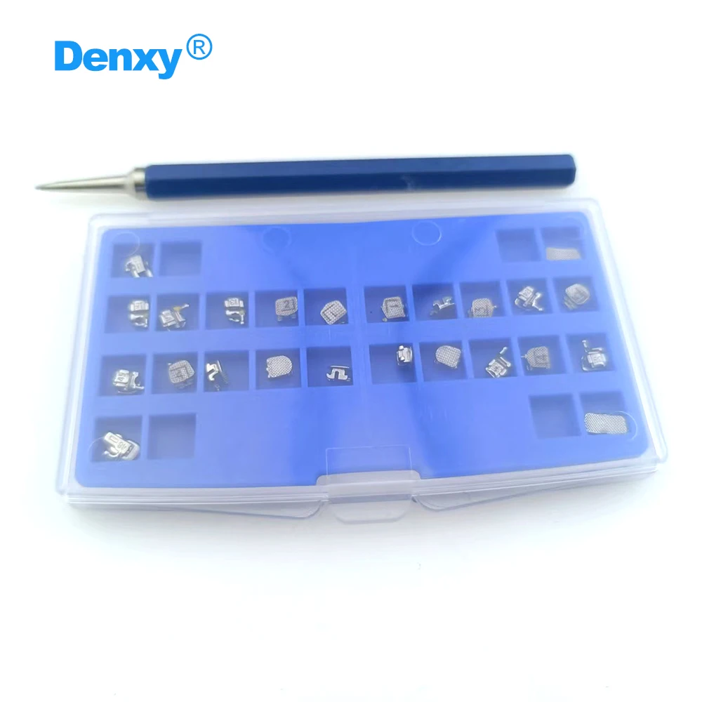 Denxy 24 Stück/Set Kieferorthopädische Passive Selbstligierende Brackets Hochwertige Metall-Zahnspangen für Kieferorthopädische Behandlung – Detail 6