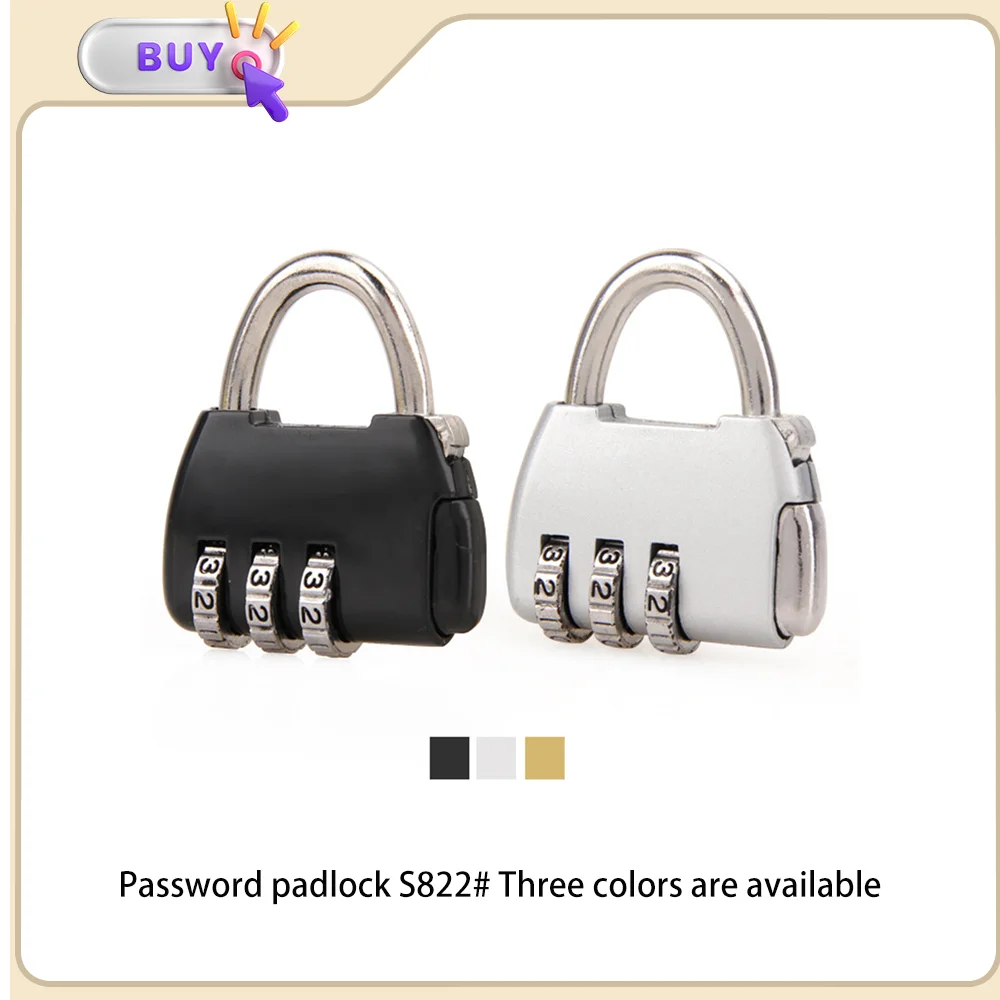 

Suitable For S822 Original Baggage Customs Lock Luggage Accessories Combination Lock Simple Portability Anti-theft Security