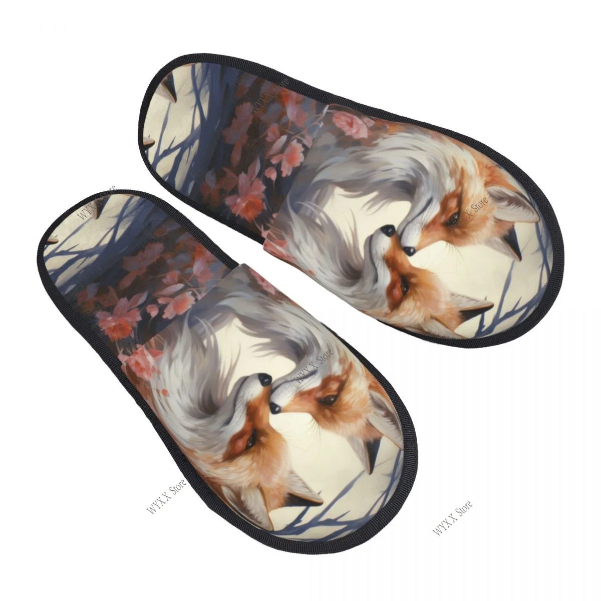 

Домашние тапочки в стиле фэнтези с животными, зимние теплые плюшевые тапочки на зиму, мягкие