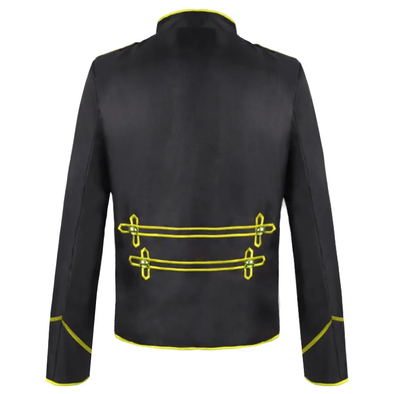 Medieval Retro Men's Steampunk Drummer Punk Gothic Jacket