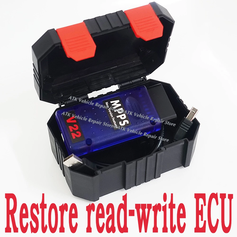 Vehicle ECU Read/Write Operation - Programming Tool MPPS V22 OBD Cable V22.2.3.5 unlocked version of ECU chip adjustment tool