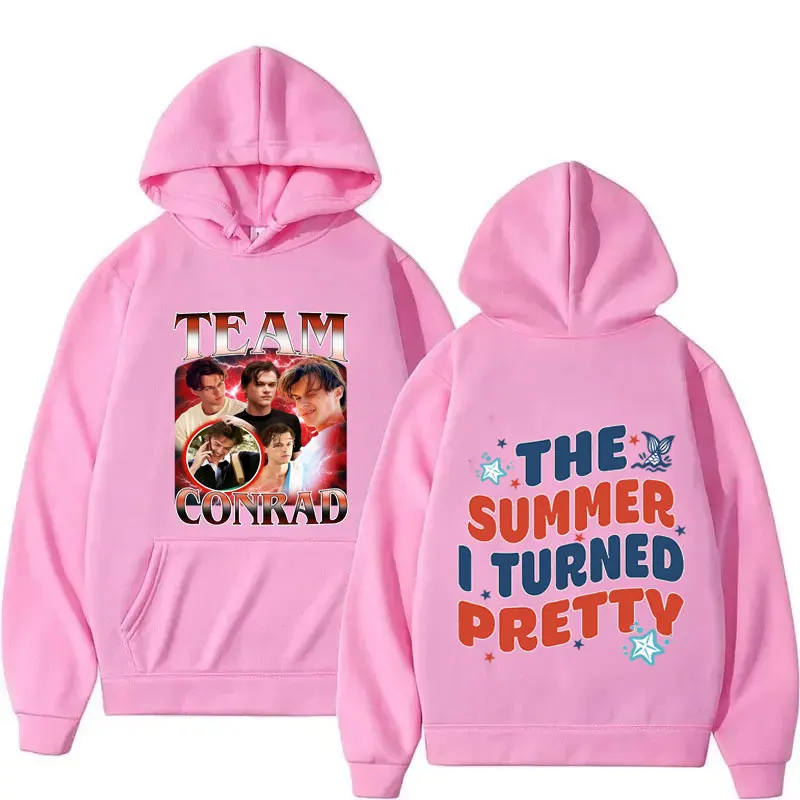 المسلسلات التلفزيونية التي تحولت إلى فريق جميل كونراد المرح مزدوجة الوجهين طباعة الجرافيك البوب هوديي البلوز الرجال النساء طويلة الأكمام البلوز