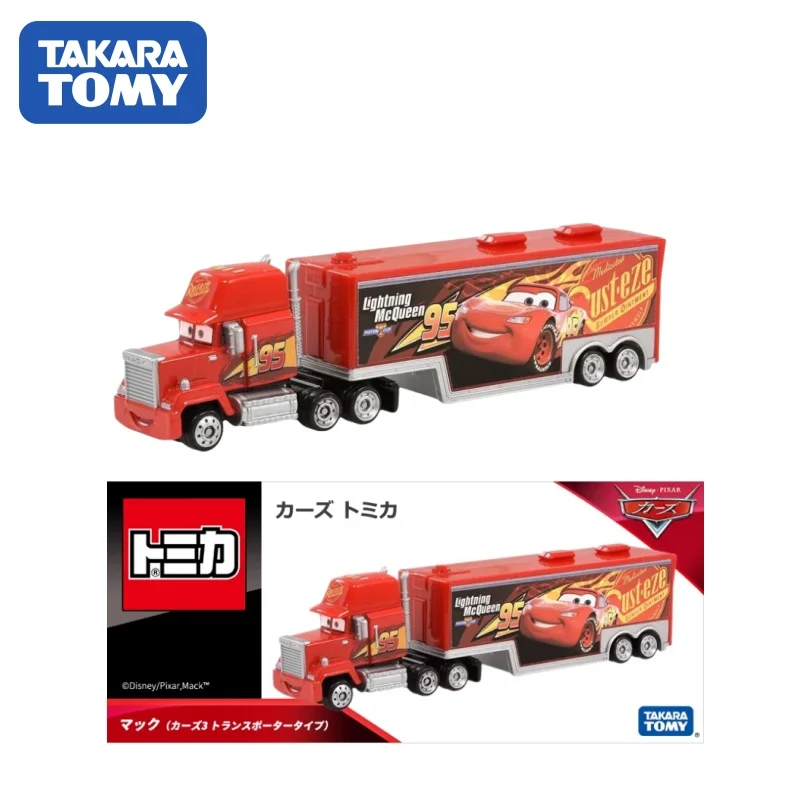 TAKARA TOMY Tomica Disney Toy Story Cars Lightning McQueen Transporter Metal Diecast Car Model Toy Boy Christmas Birthday Gift