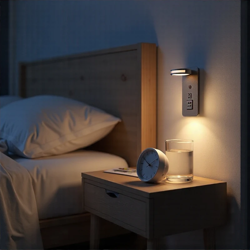 Creative New Multifunctional LED Wall Lamp with Switch USB/Type-C Reading Lighting in Living Room, Bedroom and Bedside