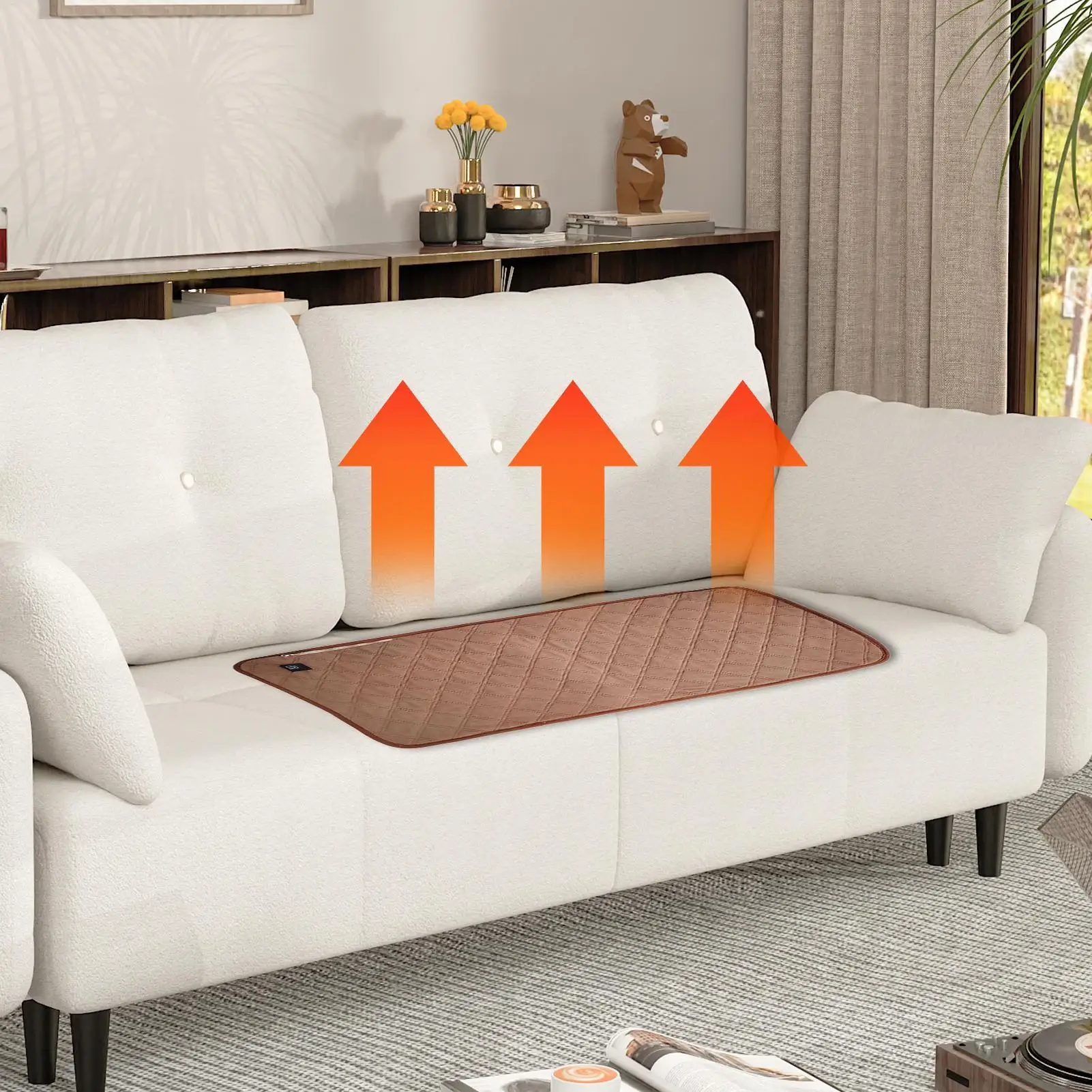 

Heated Chair Pad USB Heated Seat Cushion for Office Chair Mat with 3 Mode Portable for Indoor Outdoor Winter Sports Events