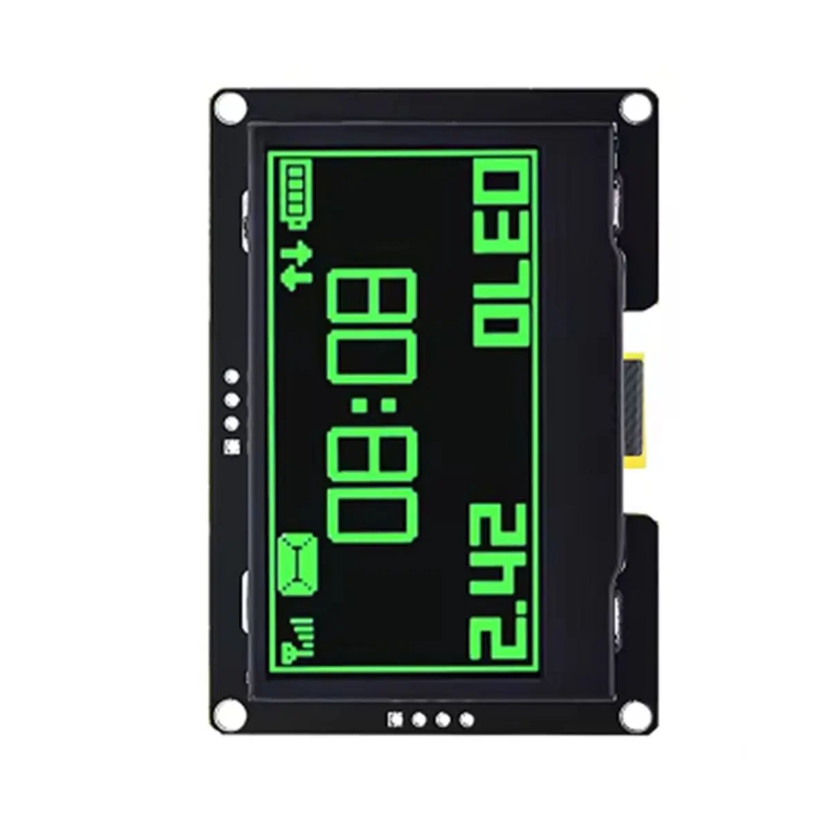 ABGN 2.42 Inch OLED Display Module 128x64 LCD HD Screen Module SSD1309 4 Pin IIC Serial Interface for R3 Green