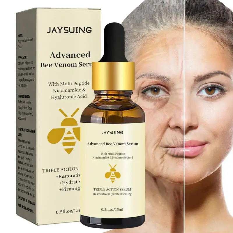 

Face Lifting Serums Women Skin Care Products 15ml Bee Multi Peptide Deep Age Skin Wrinkles Repair Essence Firming Moisturizer