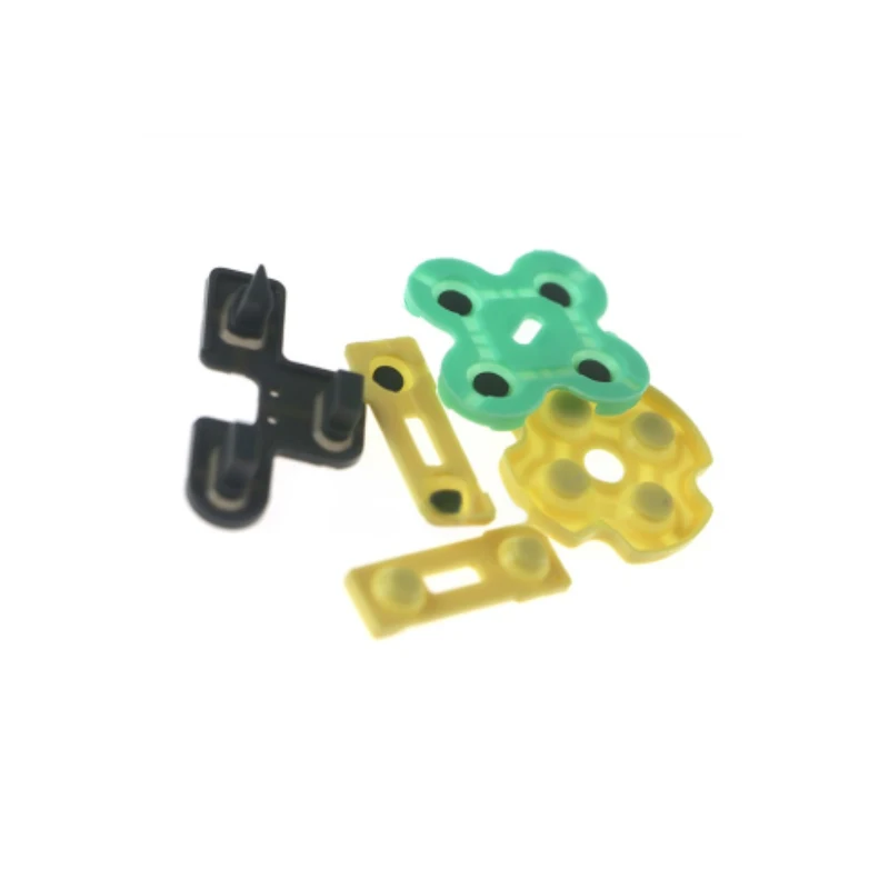 Yuxi แผ่นยางสำหรับ PS2, 1ชุดสำหรับเปลี่ยนปุ่มกาวนำไฟฟ้า