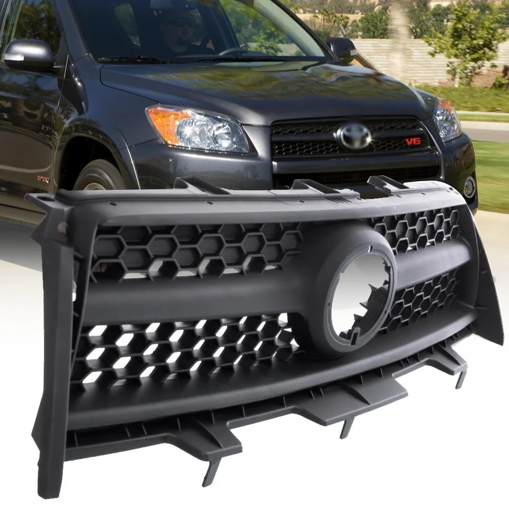 

Для Toyota RAV 4 RAV4 2009 2010 2011 2012, передняя гоночная решетка, сетчатые решетки переднего бампера