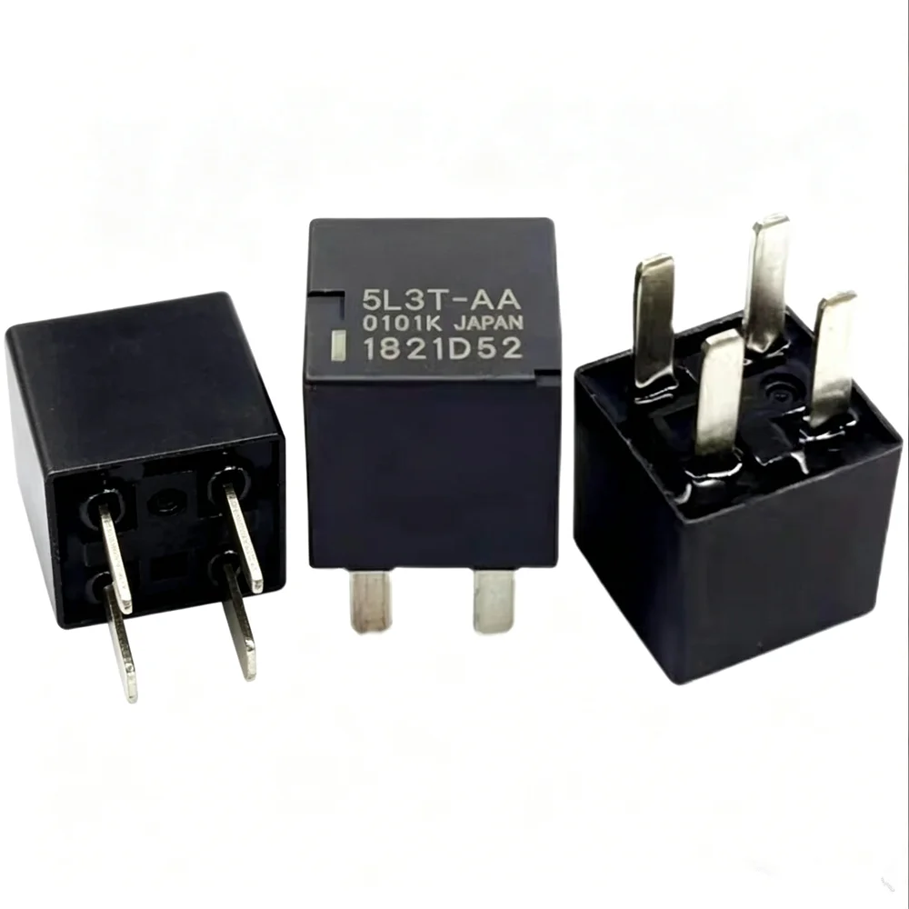 5PCS3T‑AA  5L3T‑AA 12V 4‑Pins Mini Automobile Relay Direct‑Plug‑in Type For Car Fuel Pump Fan Light Control Repair Project