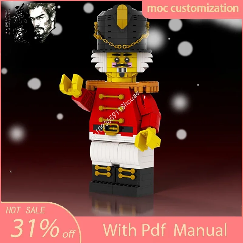 

792PCS MOC Custom Upscaled Minifigure Nutcracker Model Building Block Diy Creative Assembly Educational Bricks Toys Gift