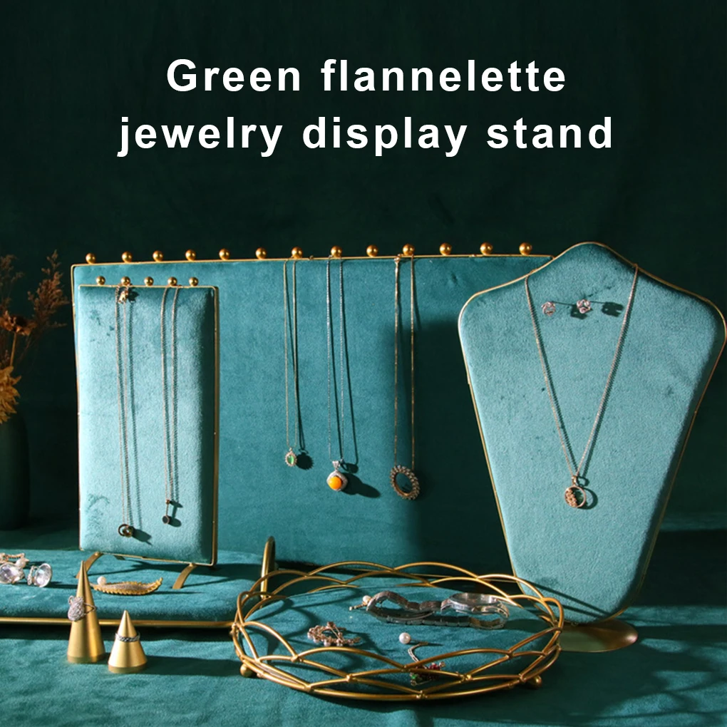 Screen Type Necklace Stand Velour Display Rack Shelf 2 Colors Matching Holder Home Decoration Photography Props