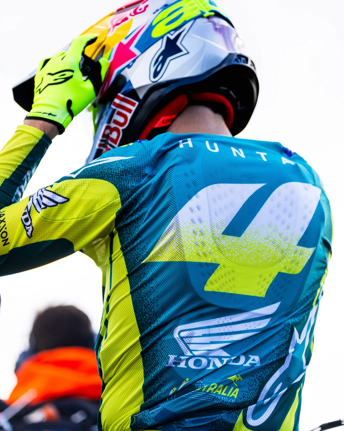 Honda Pilote Chasseur Lawrence #   4 combinaison de course Super tout-terrain pour hommes, T-shirt de moto à manches longues, haut respirant à séchage rapide