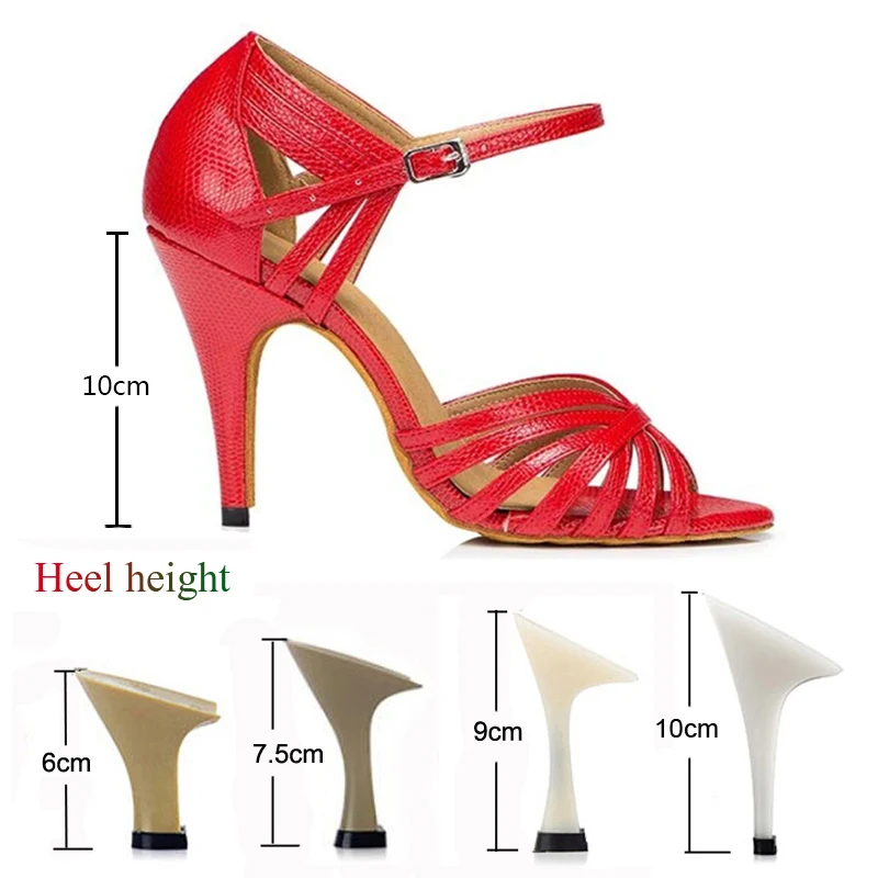 Latin Women's Shoes Style Salsa Tango Ballroom Party Sneakers Red High Heels Girls Summer Sandals Wedding Shoes Outdoor