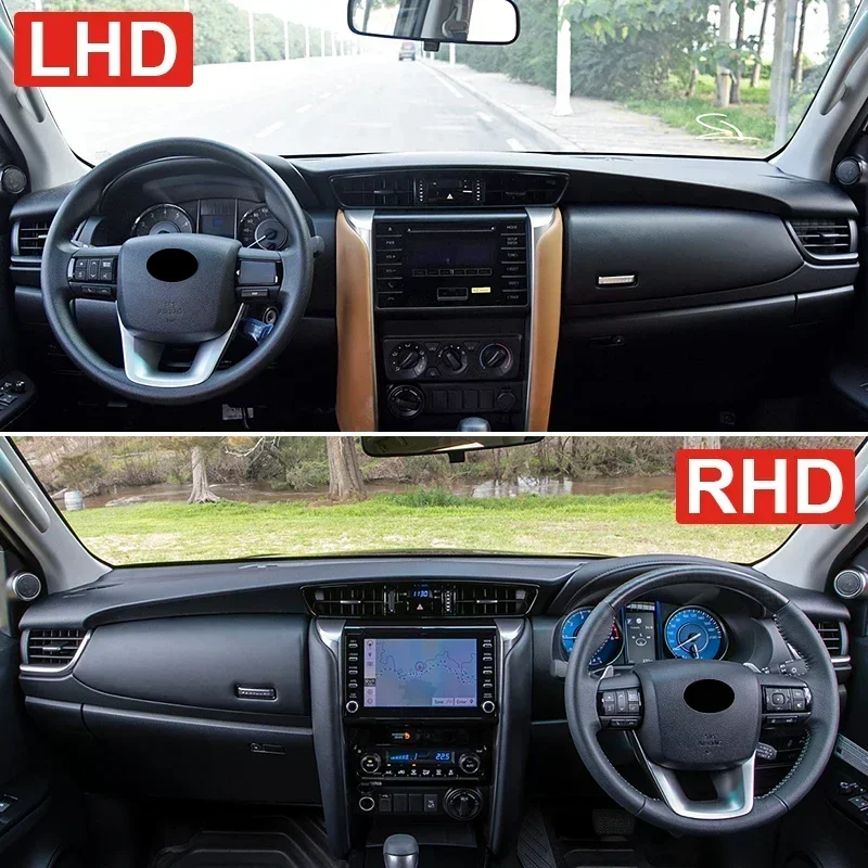 For Toyota Fortuner AN150 AN16 2015-2023 Car Dashboard Cover Mats Avoid Light Pad Carpets
