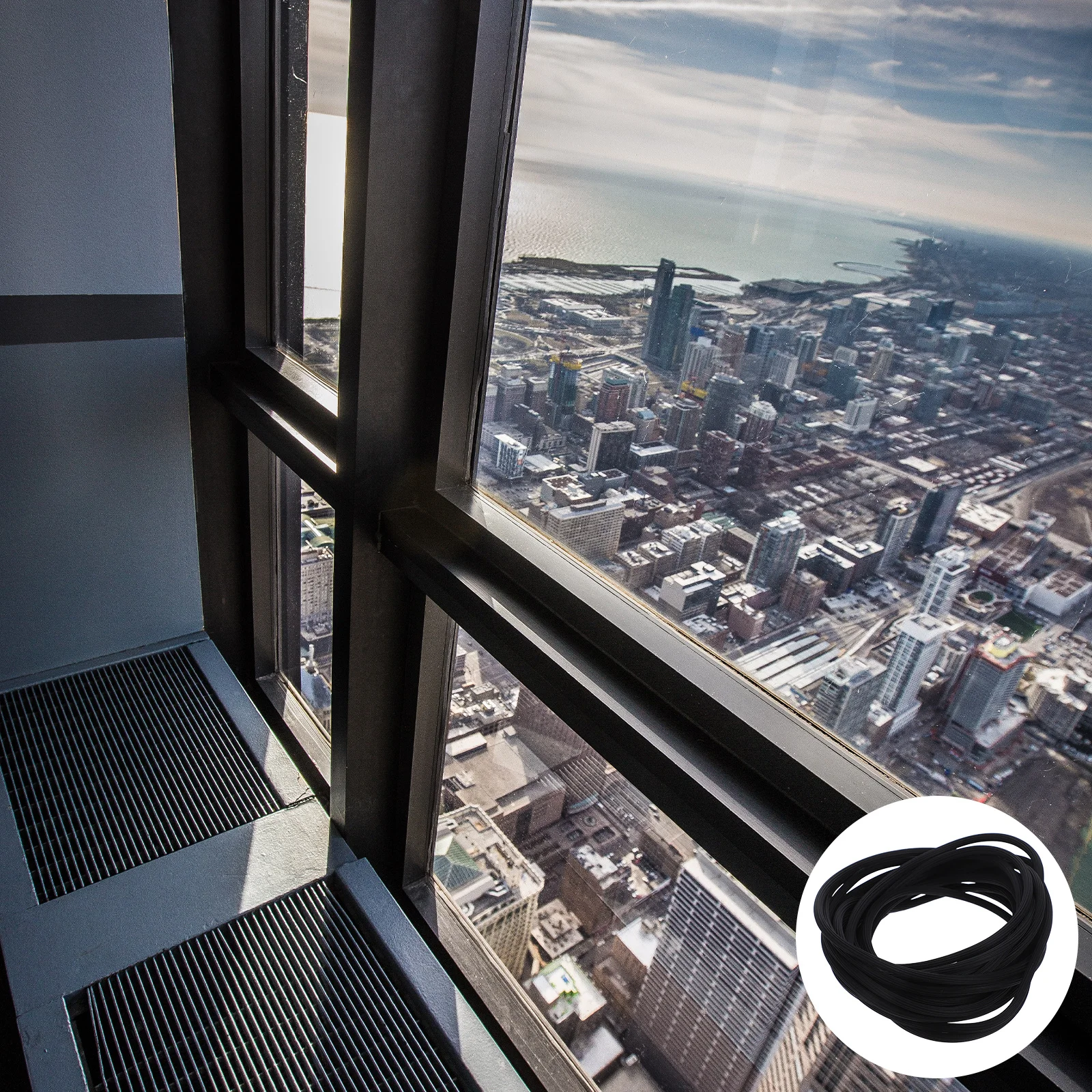 

Hollow Window Screen Spline 3m Easy Install Flexible Lightweight Sealing Strip Debris Resistant for Screen Door Window Mesh