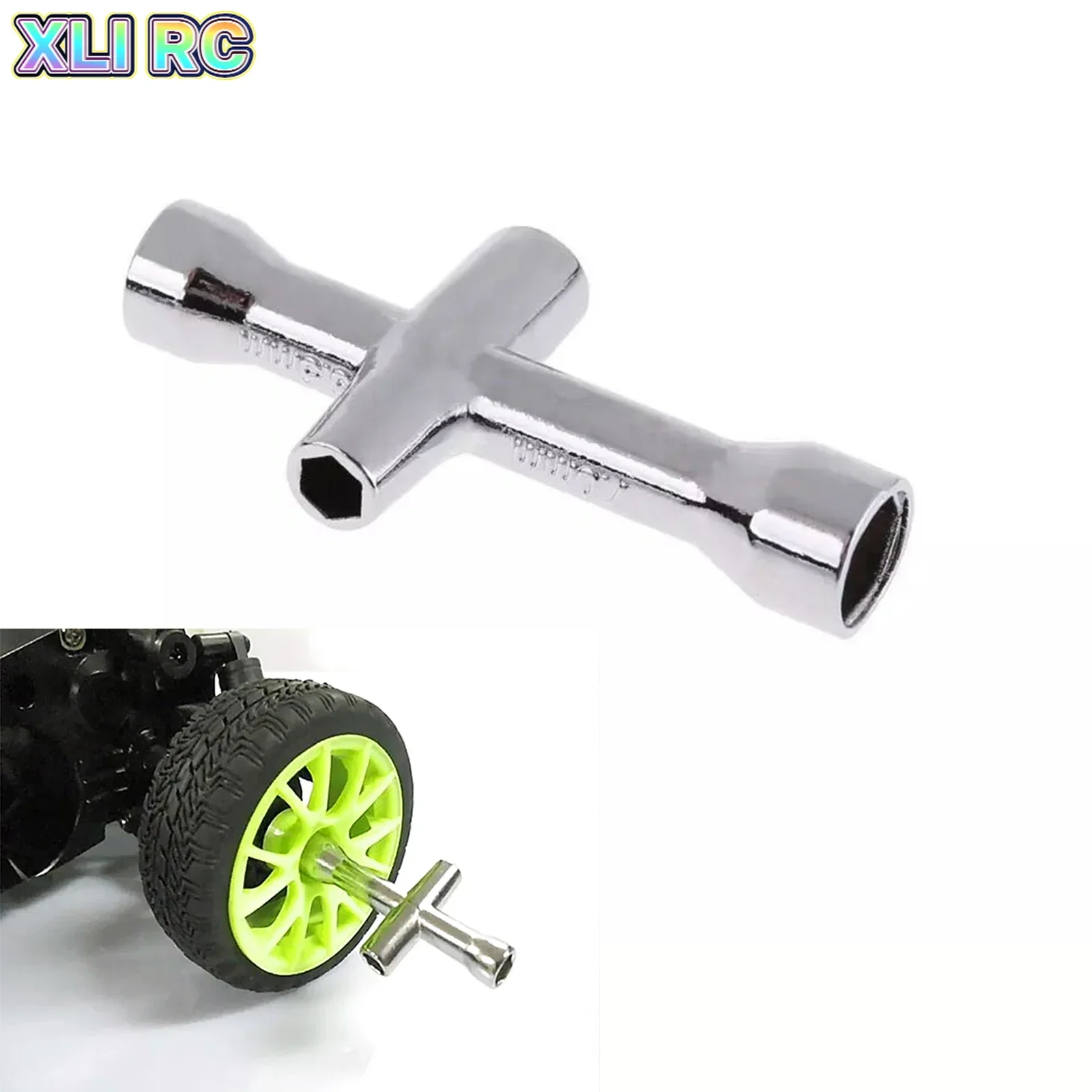 2pcs 4mm 5mm 5.5mm 7mm Cross Wrench Hex Socket Repair Tools For Traxxas 1/10 Hsp Tamiya Hpi Kyosho Rc Car D90 Scx10 Rc Crawler