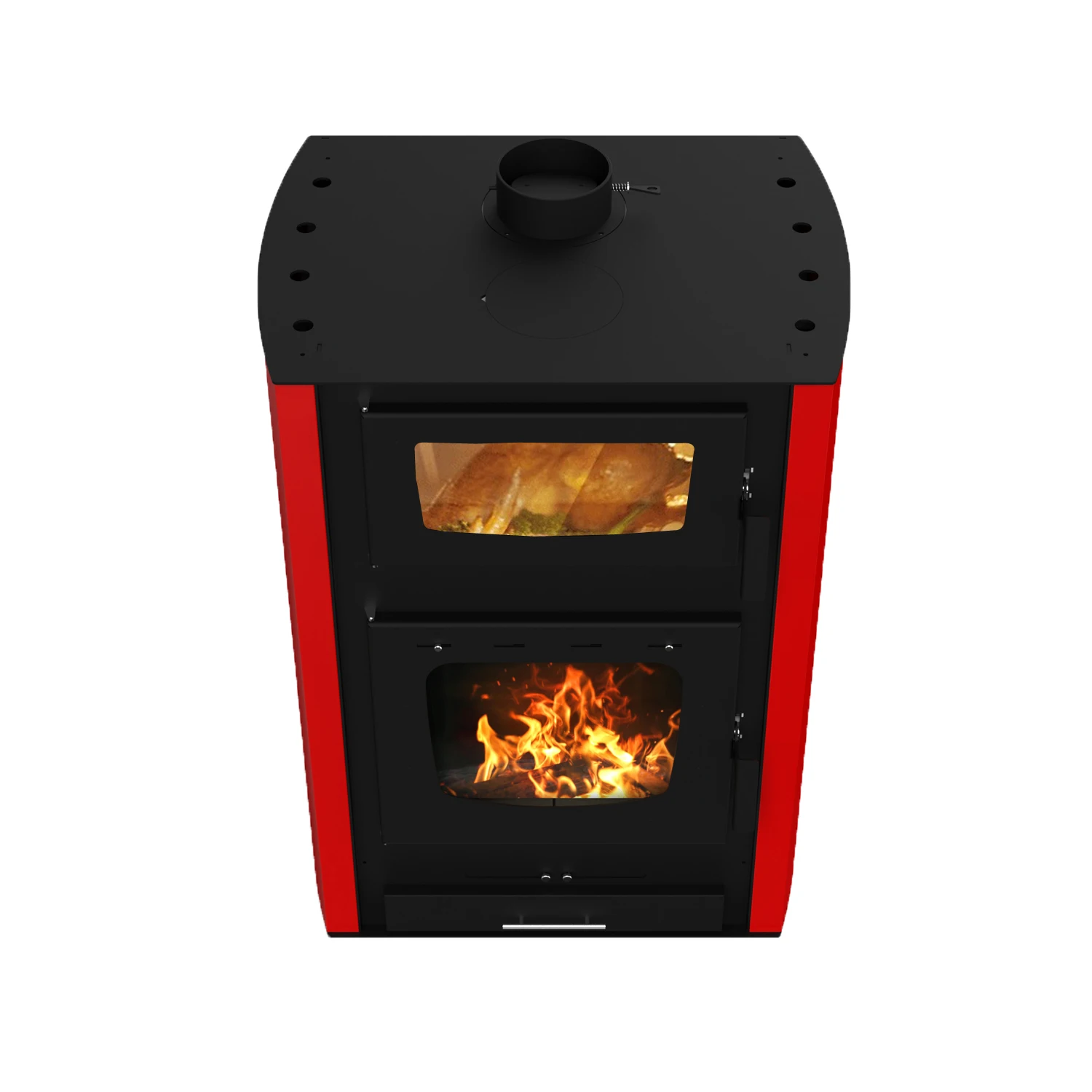 R3001A  Smokeless wood burning stove wood stove  with oven and water heater for cooking