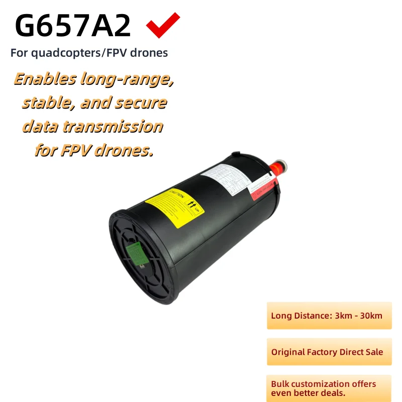 

3km 5km 10km Outdoor Aerial Overhead 0.27mm G657A2 Optic Fiber FPV Drones Optical Fiber FPV Drone Fiber Optic Sky&Ground Module