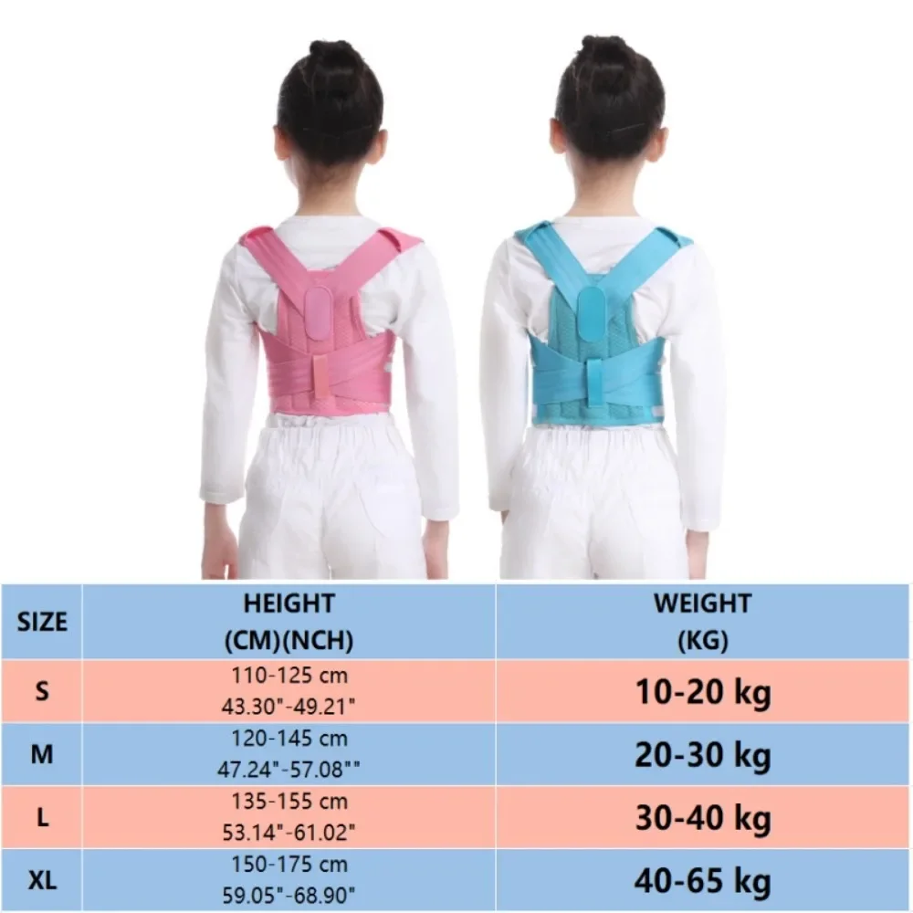 Adjustable Children Posture Corrector Back Support Belt Kid Orthopedic Corset for Child Spine Back Lumbar Shoulder Braces Health