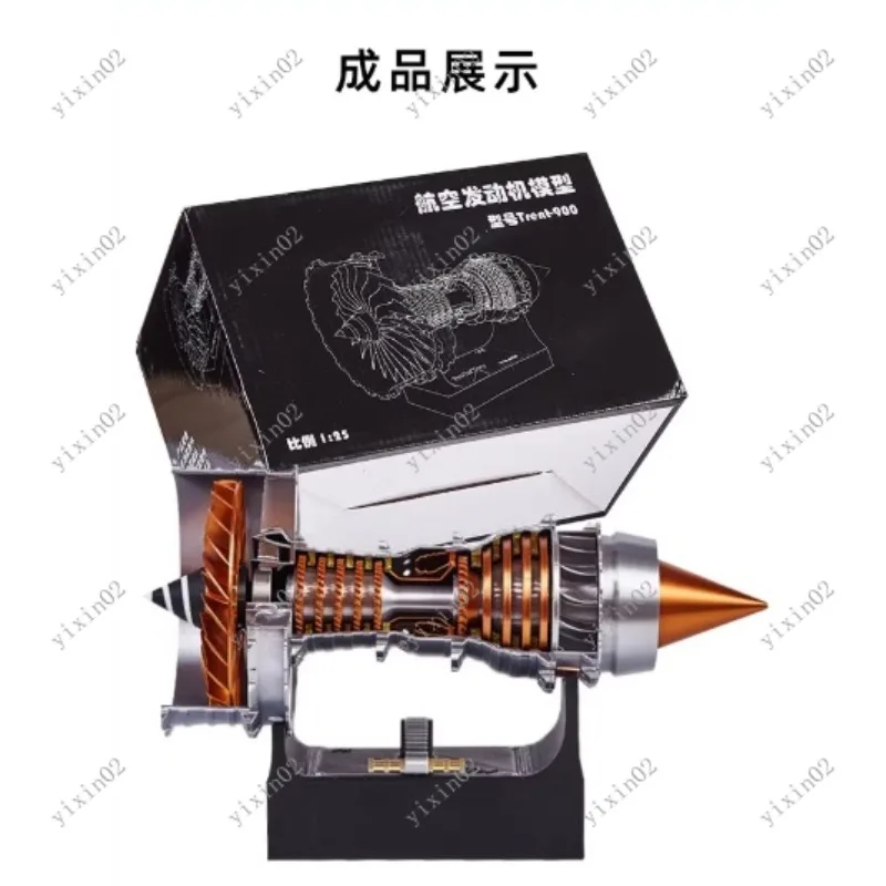 DIY Mini Electric Turbojet Model Operable Ornament for Aviation Enthusiasts And Hobbyists Collectible Aviation Decoration