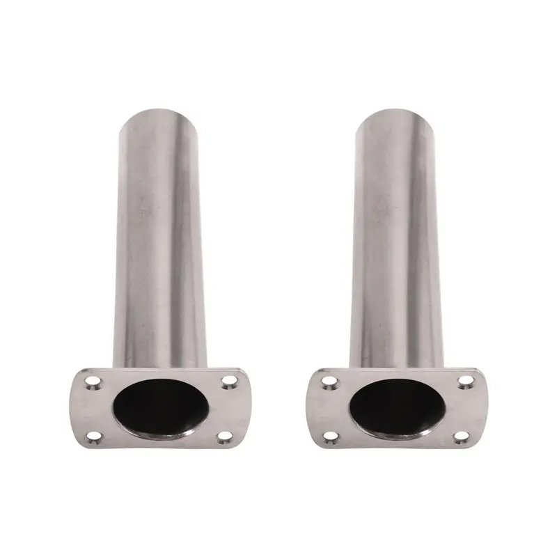 A06F-Boat Accessorie 2 Pieces Boat Fishing Flush Mount Rod Holder 316 Stainless Steel Fishing Tackle Tube Accessory 90°