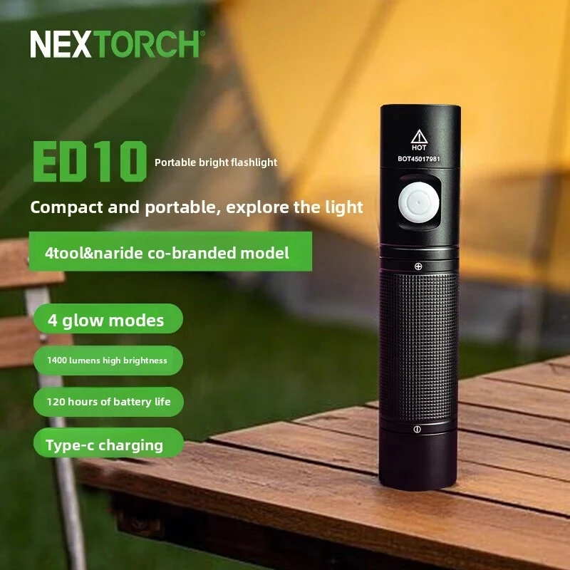 

NEXTORCH 4Tool Series ED20 Rechargeable Flashlight, High Brightness, Portable Handheld Light Home Use, Rechargeable